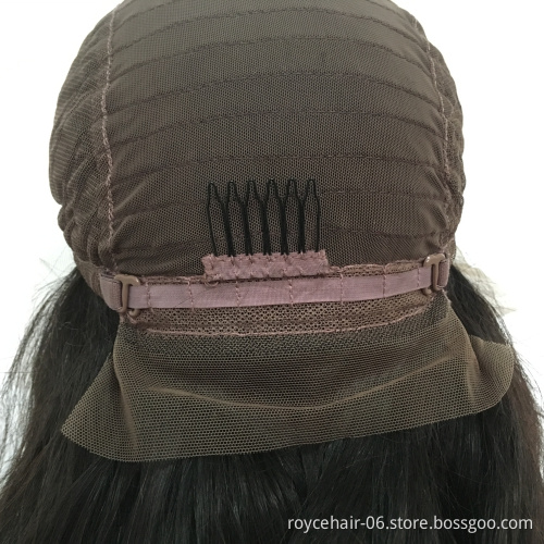 100% Virgin Mink Wavy Human Hair Middle Part Bob Wig Body Wave For Black Women